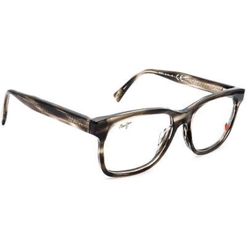 Maui Jim Men`s Eyeglasses Mjo 2211-14E Grey Smoke Square Frame Italy 55 18 145