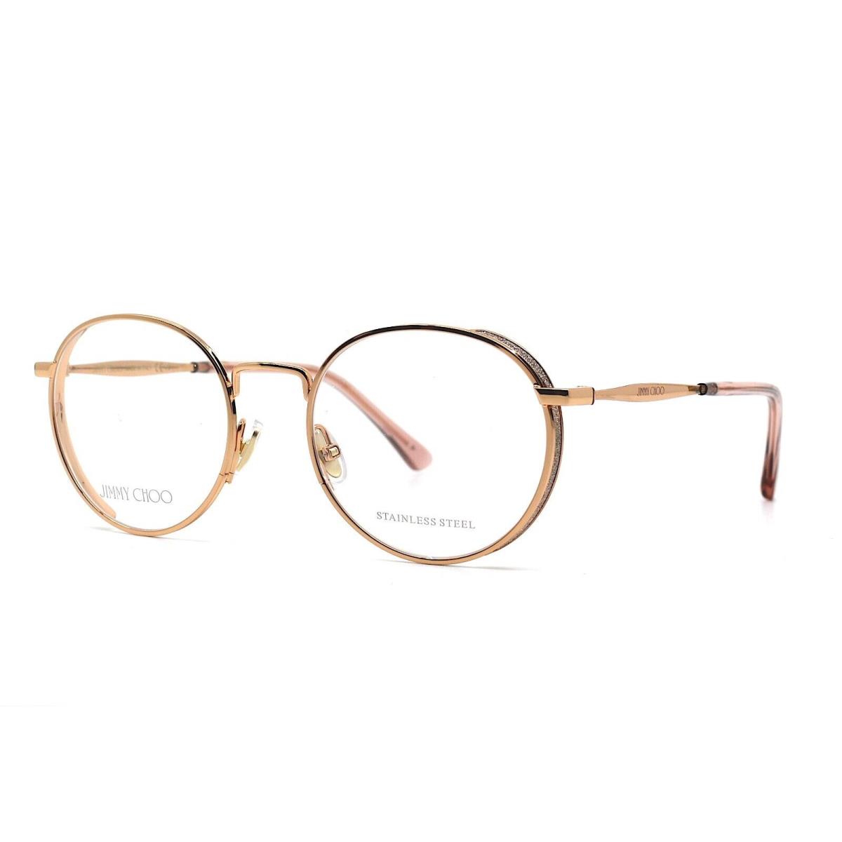 Jimmy Choo JC301 Gold Copper Eyeglasses Frame RX 51-20-145