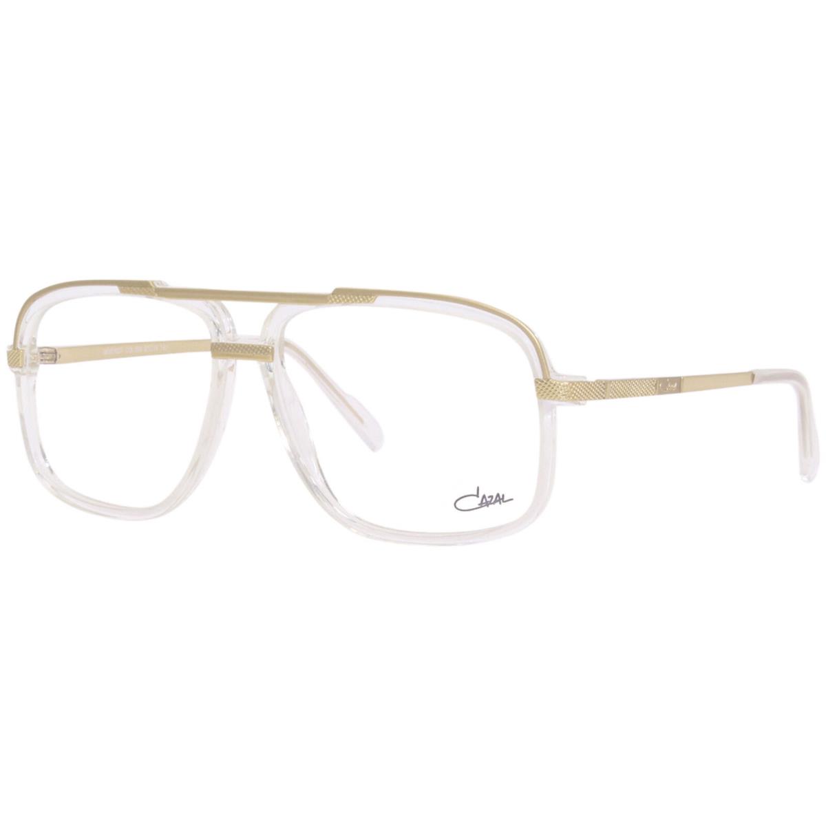 Cazal 6027 003 Titanium Eyeglasses Frame Men`s Crystal/gold Full Rim 60mm