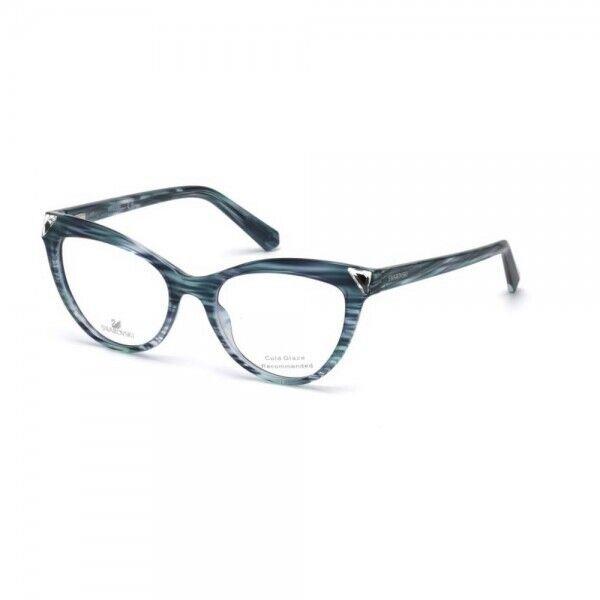 Swarovski SK5268 Turquoise 089 Plastic Cat Eye Eyeglasses Frame 51-17-140