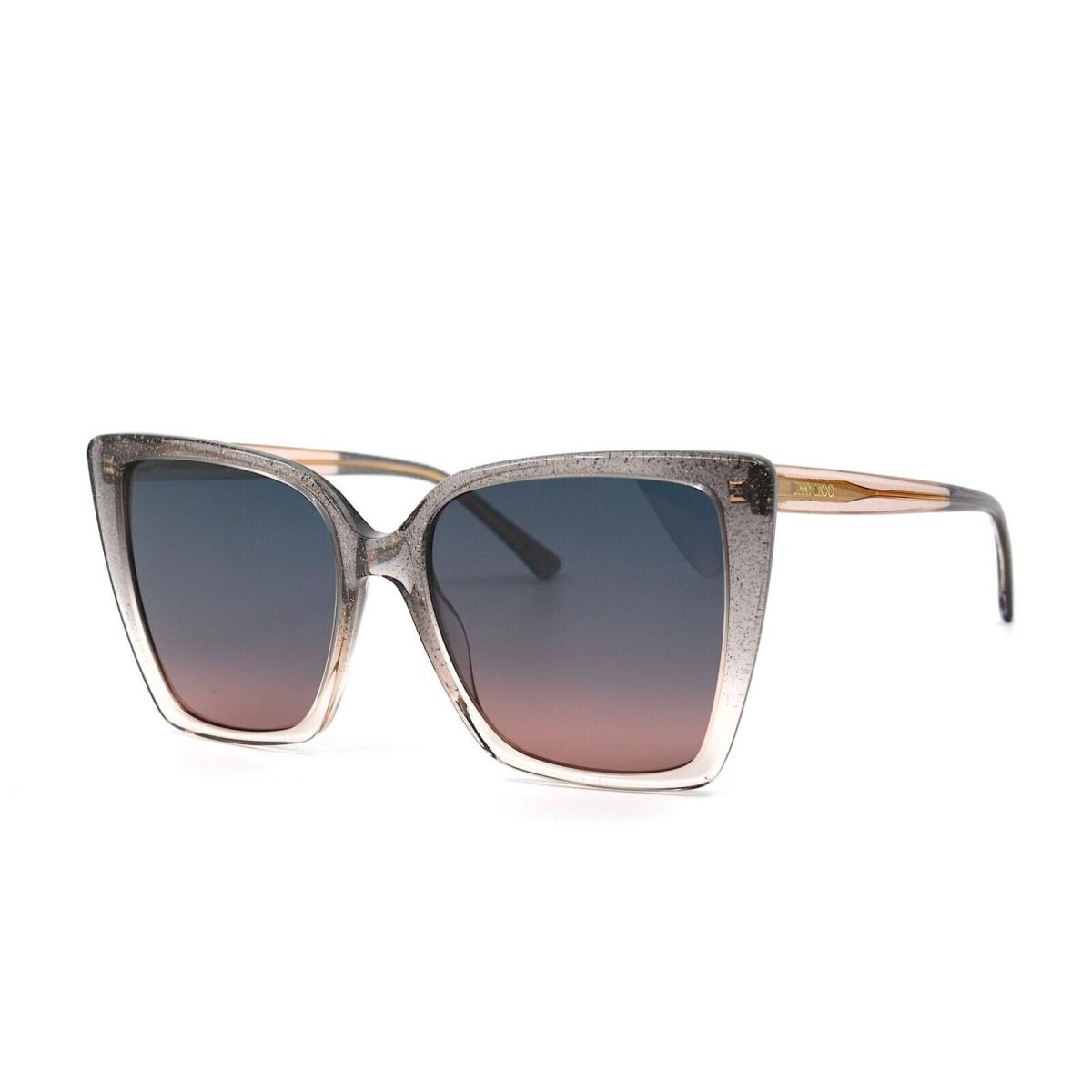 Jimmy Choo Lessie/s Hude Glitter Grey Women`s Sunglasses