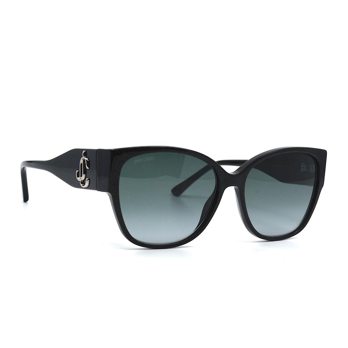 Jimmy Choo Shay/s Dxf Glitter Black Grey Sunglasses