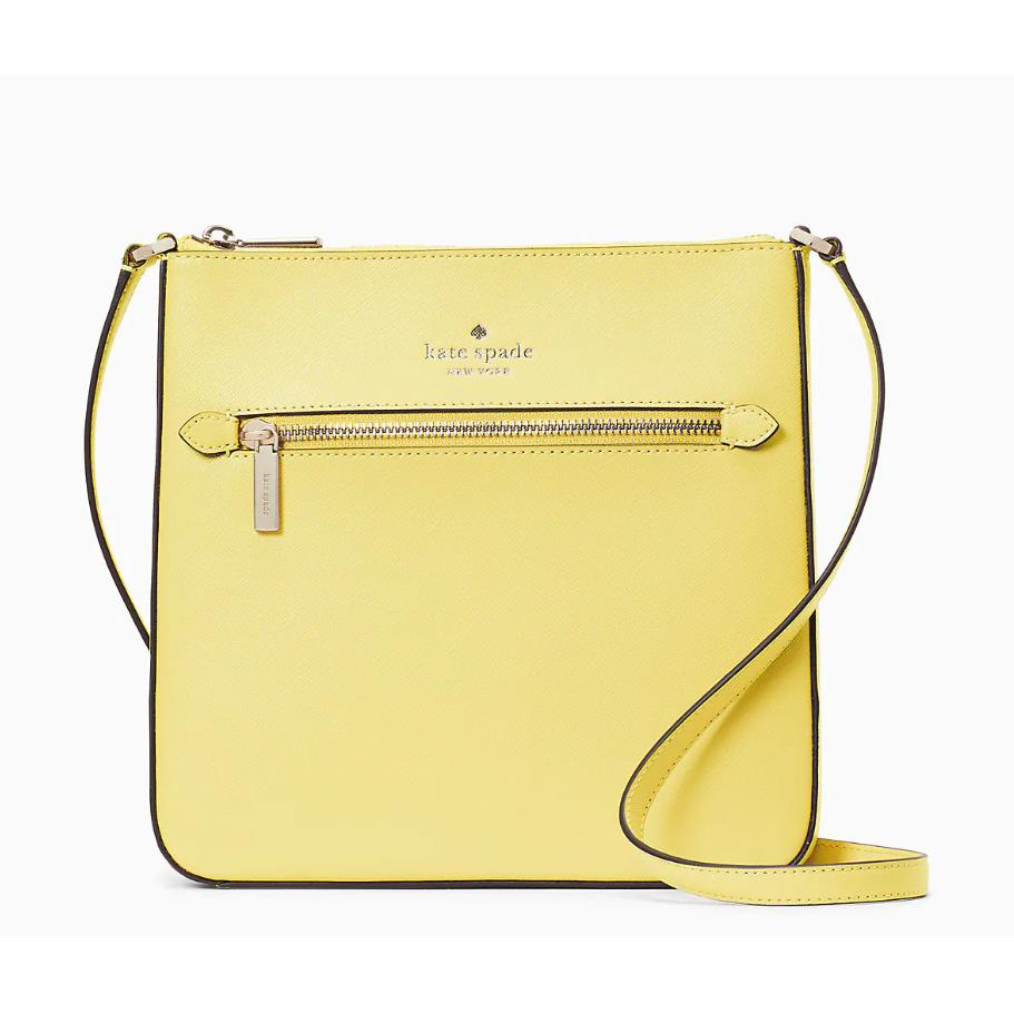 Kate Spade New York Sadie North South Leather Crossbody Shoulder Bag Purse Yuzu Jam