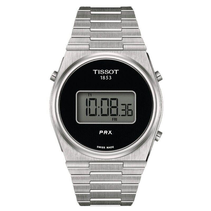 Tissot Prx Digital 40mm Black Dial Steel Men`s Watch T1374631105000
