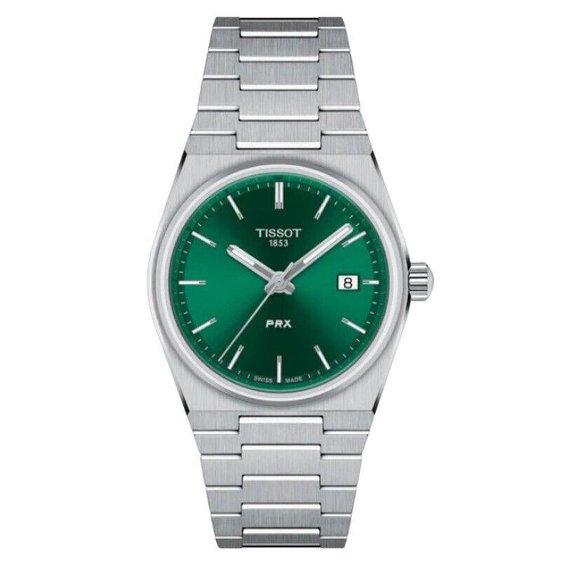 Tissot Prx 35MM Green Dial Steel Quartz Unisex Watch T137.210.11.081.00