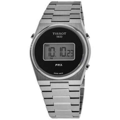 Tissot Prx 39mm Black Digital Dial Steel Men`s Watch T137.463.11.050.00