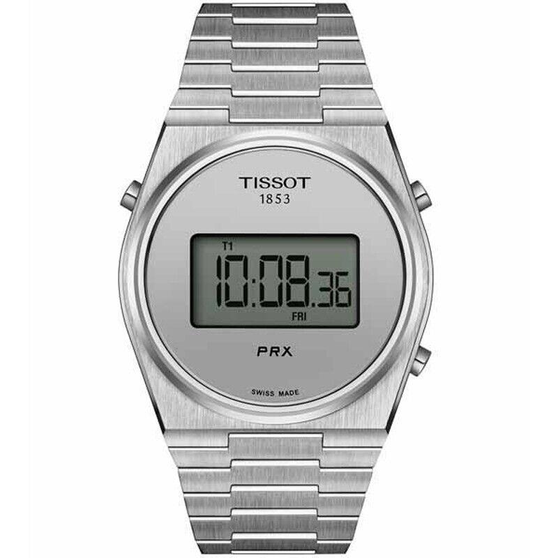 Tissot Prx Digital 40mm Silver Dial Steel Men`s Watch T1374631103000
