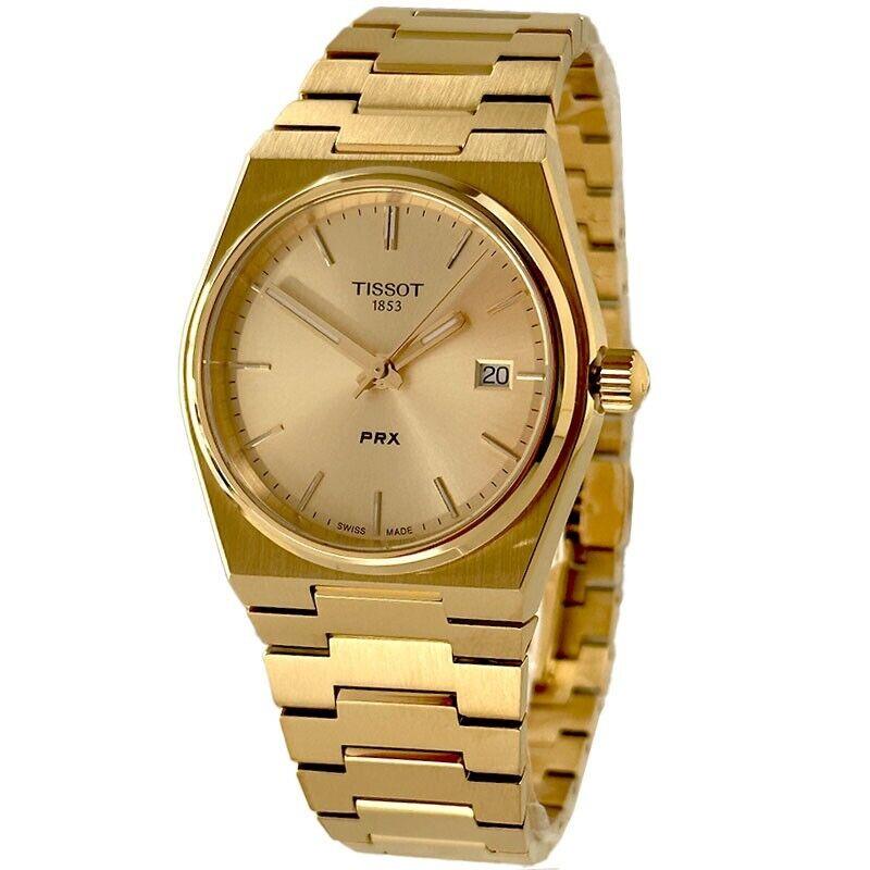 Tissot Prx 35MM Quartz Gold Dial Unisex Watch T1372103302100