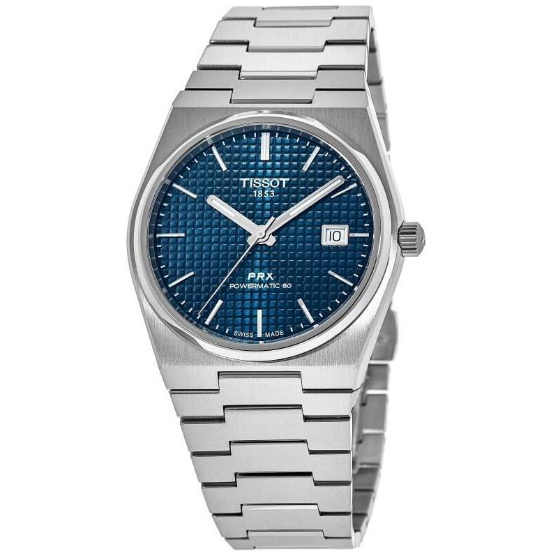 Tissot Prx Powermatic 80 35mm Blue Dial Unisex Watch T137.207.11.041.00 - Face: Blue, Dial: Blue, Band: Silver