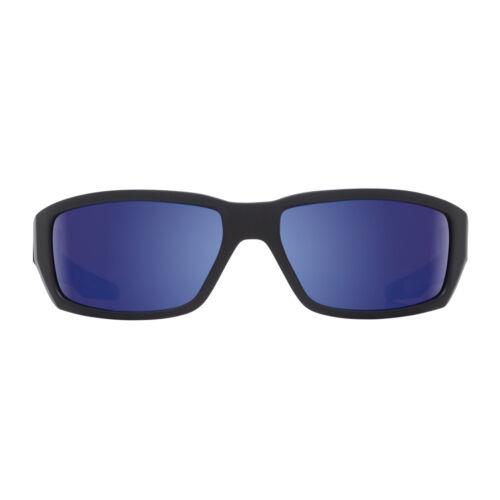 Spy Optic Dirty Mo Matte Black Sunglasses Happy Bronze Polar with Blue Spectra - Frame: Brown,Blue