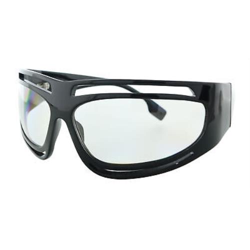 Burberry 0BE4342 30011W Eliot Black Irregular Cat Eye Sunglasses - Black, Frame: Black, Lens: