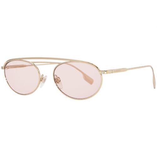 Burberry Wren BE3116 1109/5 Sunglasses Women`s Pale Gold/light Pink Lenses 54mm - Frame: Gold, Lens: Pink