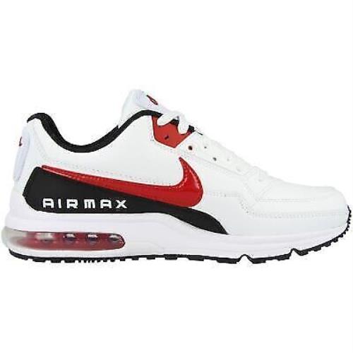Nike Men`s Air Max Ltd 3 Basketball Shoes - White/University/Red-Black
