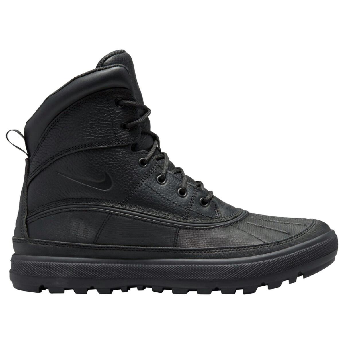 Nike Woodside II Men`s Boots Winter Water-resistant Comfort Shoes Black