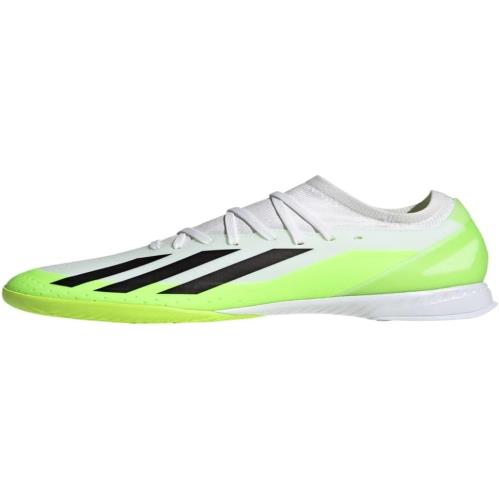 Adidas Unisex-adult X Crazyfast.3 Indoor Soccer Shoe White/Core Black/Lucid Lemon