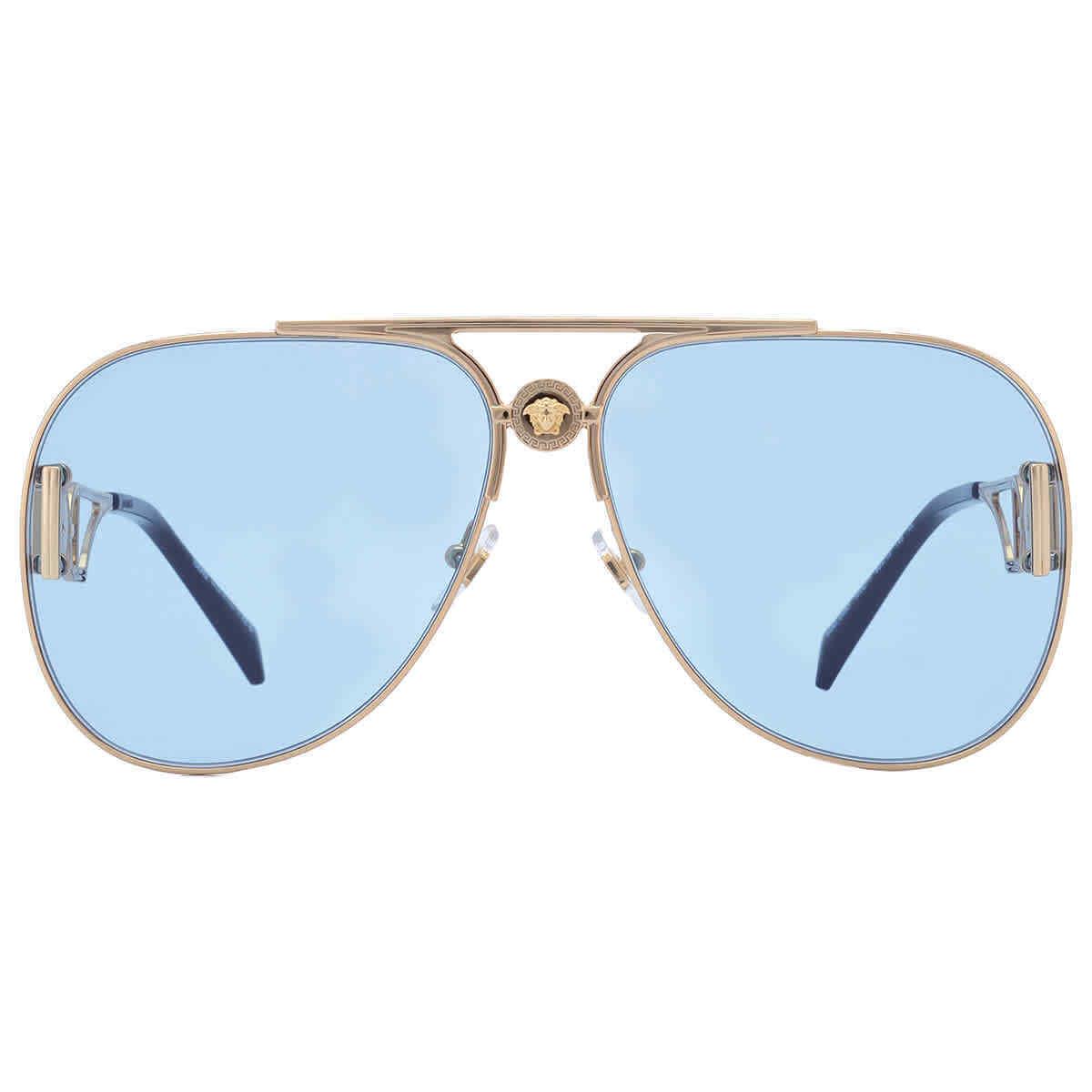 Versace Lightt Blue Pilot Unisex Sunglasses VE2255 1002/1 63 VE2255 1002/1 63