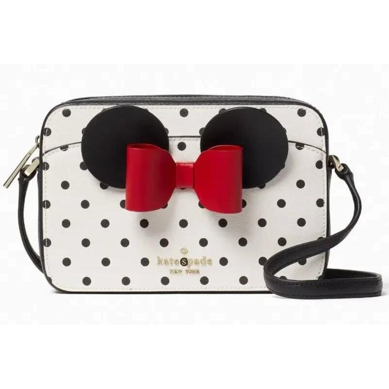 Kate Spade Disney Crossbody Minnie Mouse K4760 White Black Red Bow