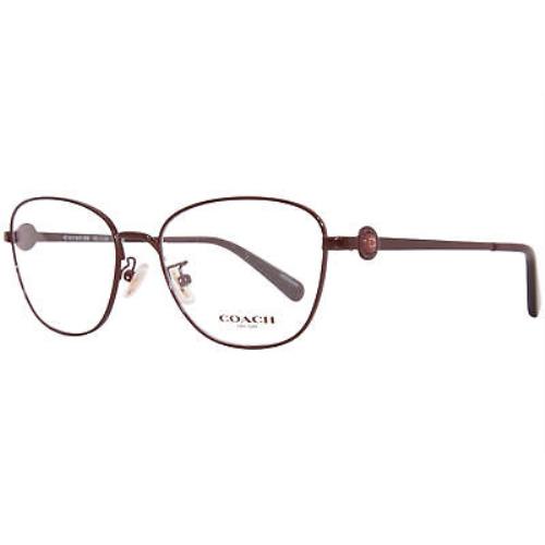 Coach HC5128 9334 Eyeglasses Frame Women`s Shiny Burgundy Full Rim 54mm