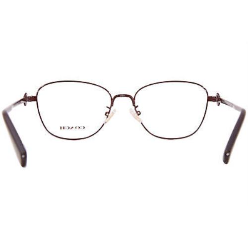 Coach HC5128 9334 Eyeglasses Frame Women`s Shiny Burgundy Full Rim