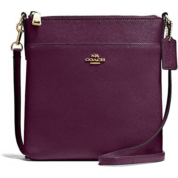 Coach Kitt Messenger Women`s Crossbody Gold/oxblood