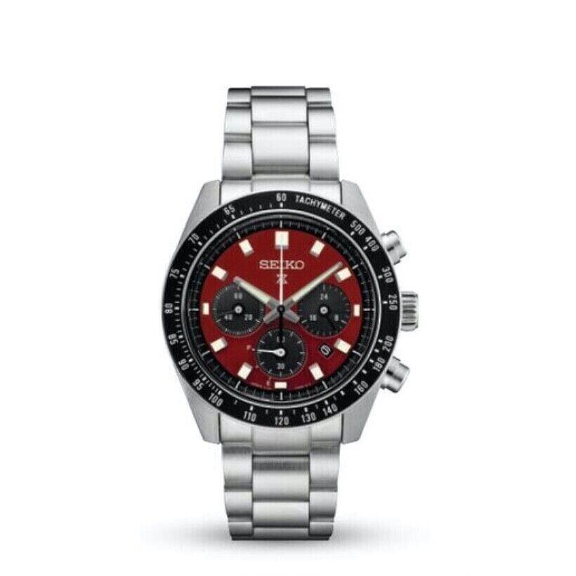 Seiko SSC927 Speedtimer Solar US Special Edition Chronograph Red Dial