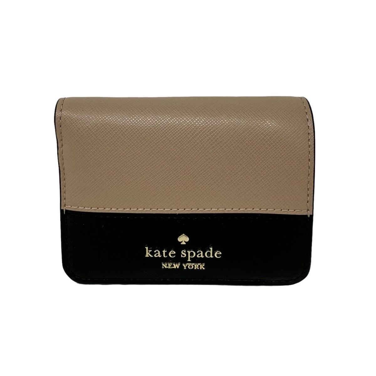 Kate Spade Madison Saffiano Leather Small Bifold Wallet Toasted Hazelnut KC514
