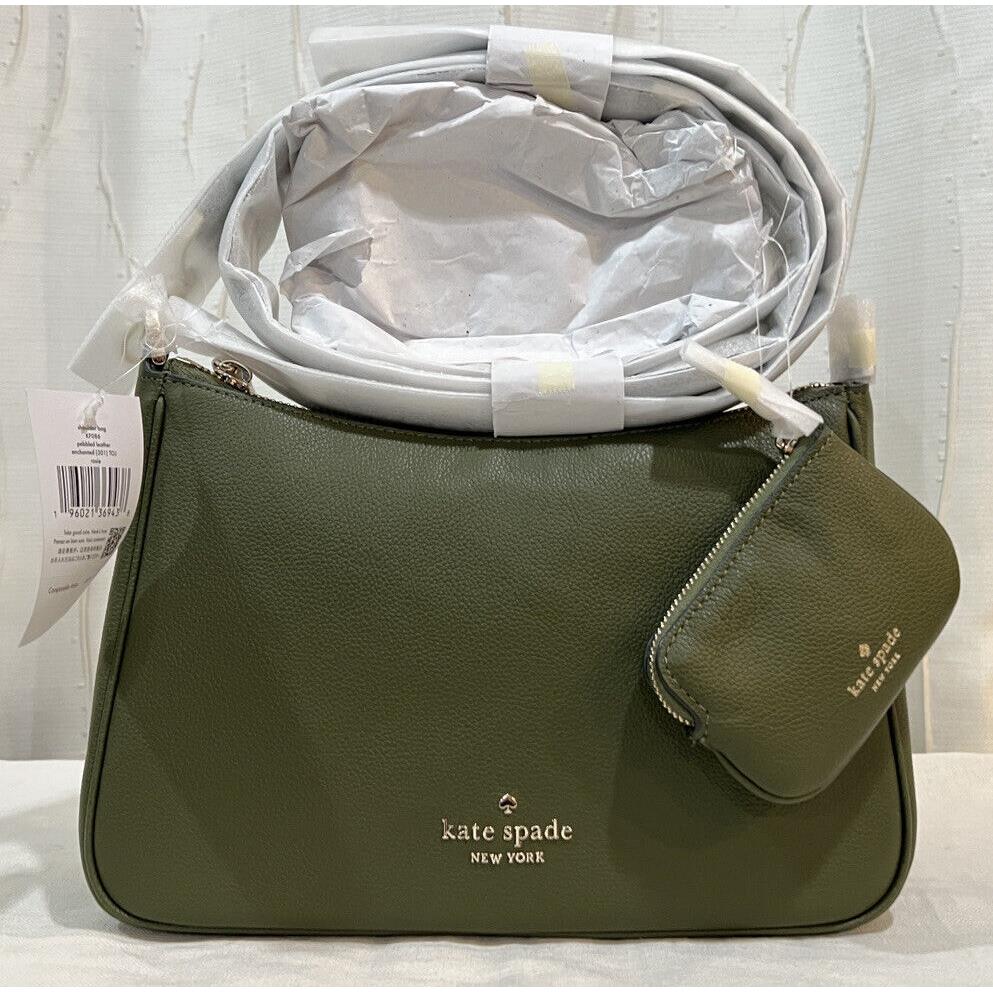 New Kate Spade Rosie Pebbled Leather Medium Crossbody Bag Enchanted Green