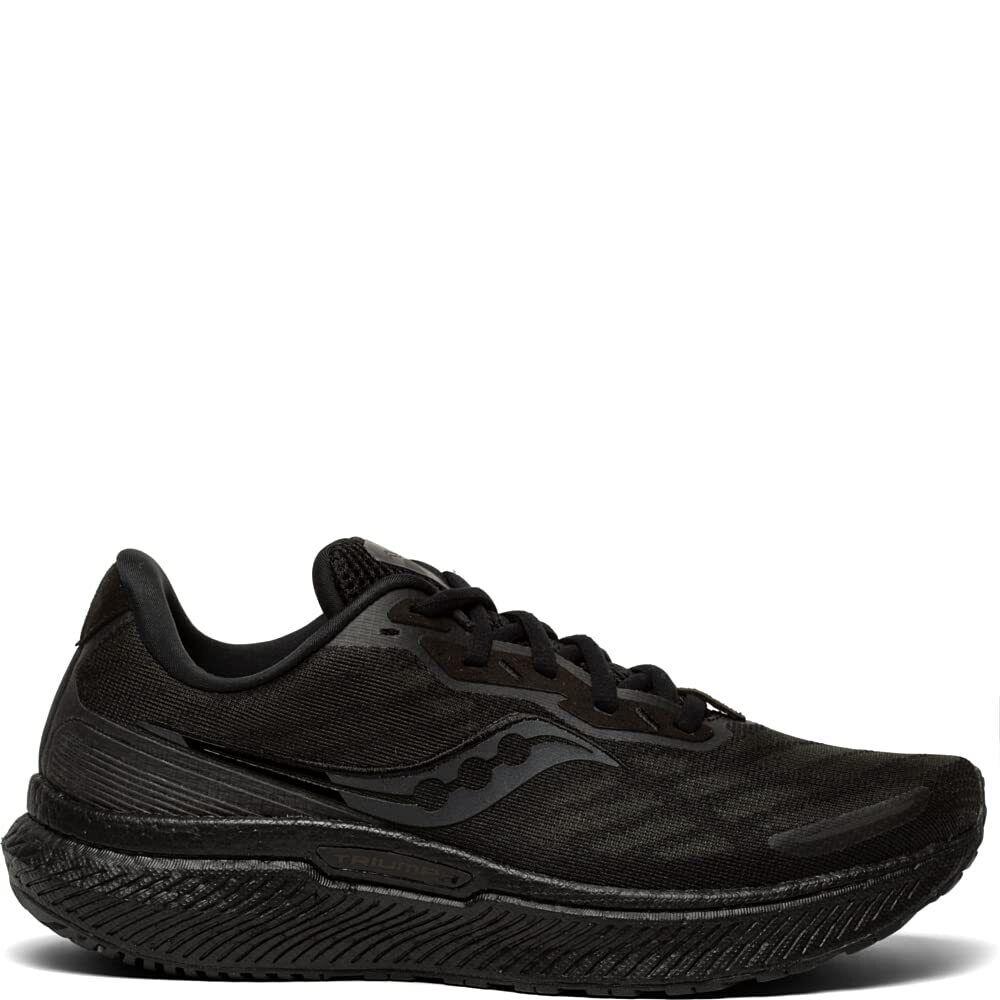 Saucony Women`s Triumph 19 Sneaker Triple Black Sz 6 - Black/Black/Black