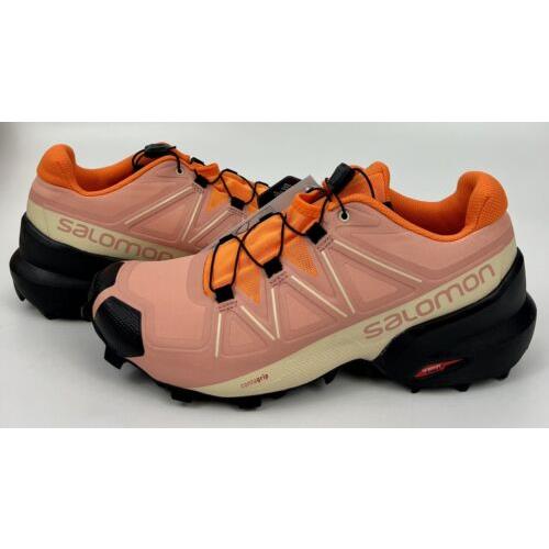 Salomon Speedcross 5 Trail Running Shoe Sneaker Sz 10B Dahlia Black Women s