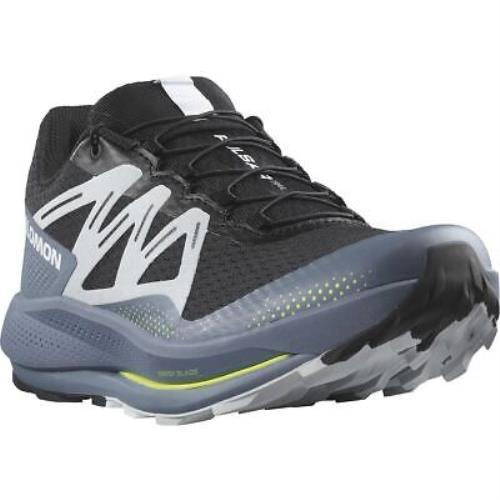 Salomon Pulsar Trail Men`s Trail Running Shoes Black/china Blue/arctic Ice M10