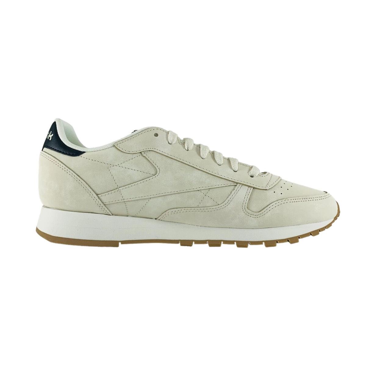 Reebok Classic Leather Men`s Shoes Alabaster Black Athletic Sneakers HP9159