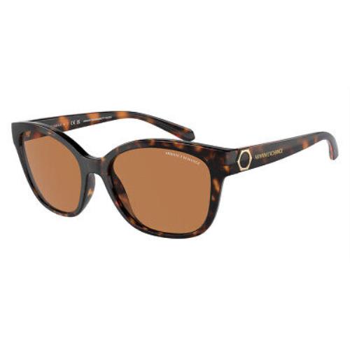 Armani Exchange AX4127SF Sunglasses Shiny Havana / Brown 54mm