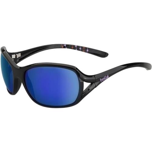 Bolle Women`s Solden Sunglasses 11967 Shiny Black - Blue Violet Polarized Tns