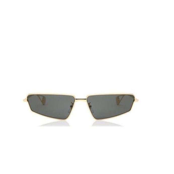 Gucci GG0537S 001 Rectangle Gold/gray Sunglasses