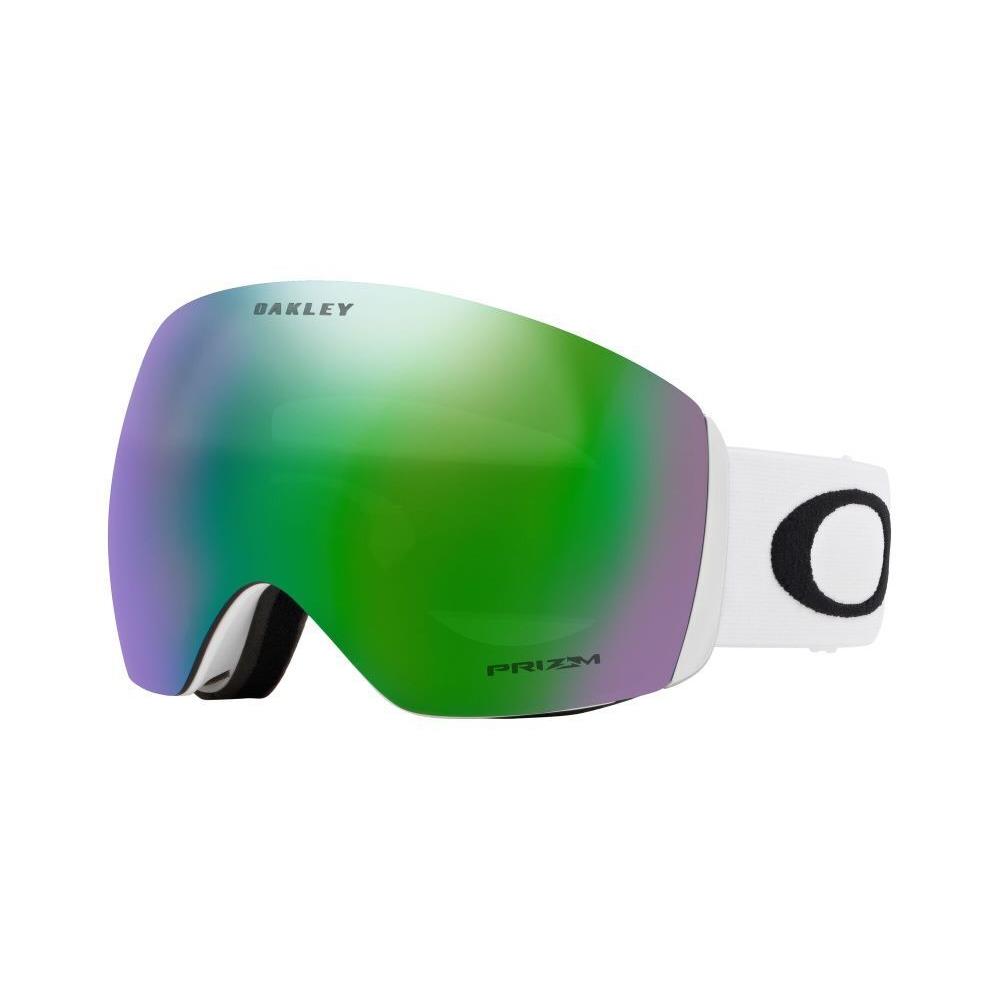 Oakley Flight Deck L Snow Goggles Prizm Lenses Authorized Oakley Dealer Matte White - Prizm Jade Iridium