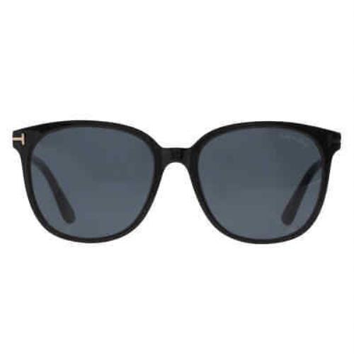 Tom Ford Grey Oval Unisex Sunglasses FT0972-K 01A 56 FT0972-K 01A 56