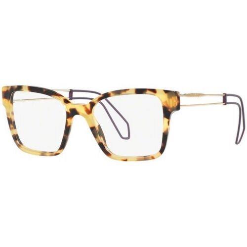 Miu Miu MU02PV 7S01O1 51MM Optical Eyeglasses Havana Frame Size 51mm