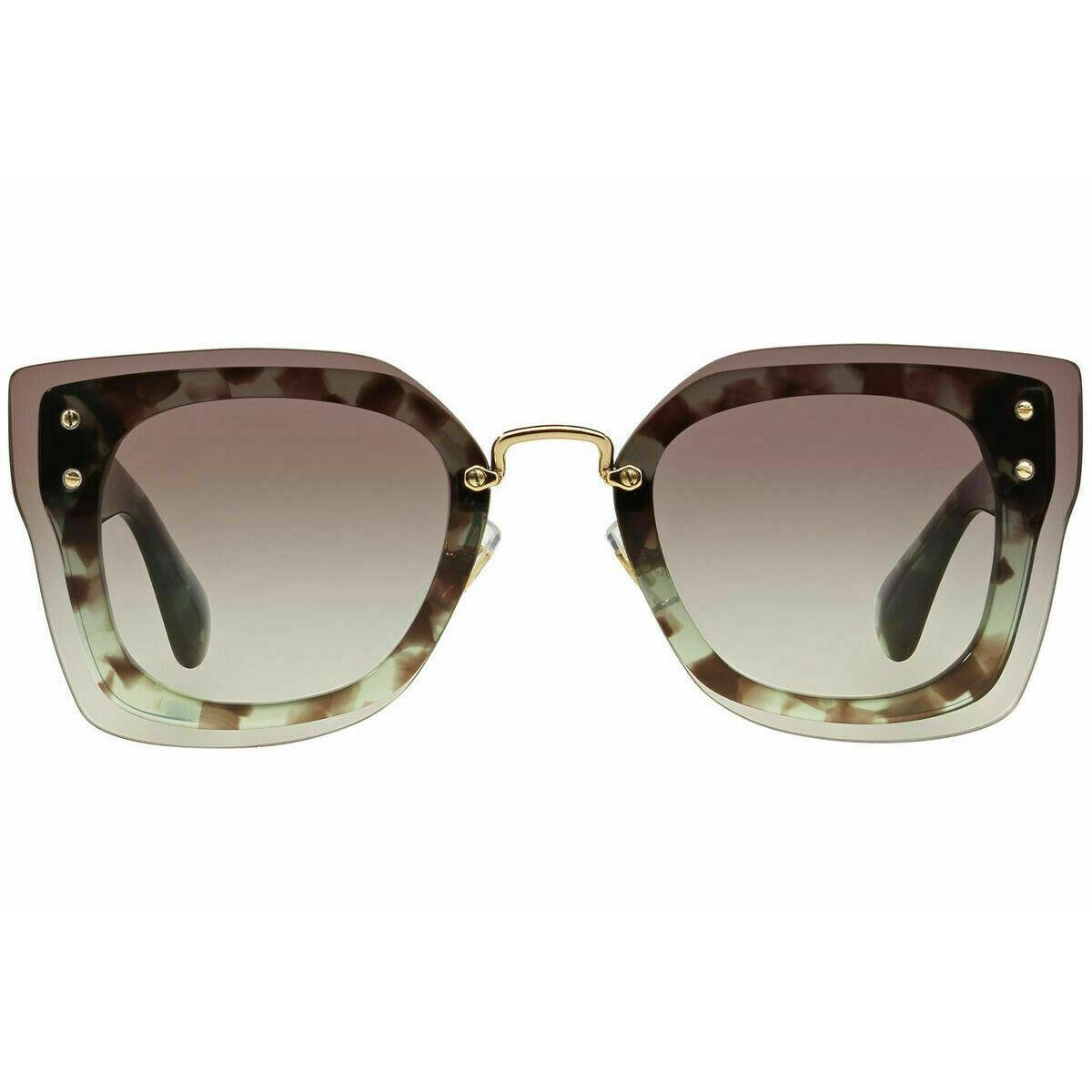 Miu Miu Sunglasses MU04RS UAG0A7 67 Green Havana /grey Gradient 67mm