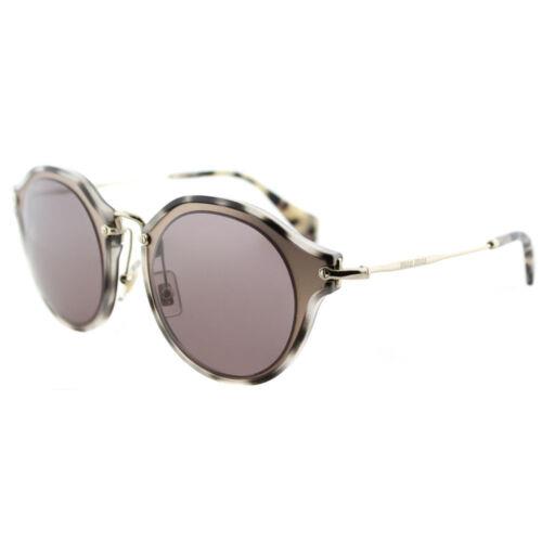 Miu Miu MU51SS VA86X1 49MM Matte Pink Plastic Cat-eye Sunglasses Brown Lens