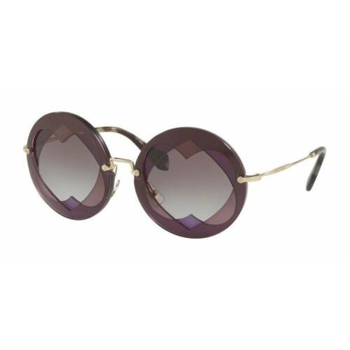 Miu Miu Sunglasses SMU01S BOL3E2 62MM Lilac Pink/grey Violet Shaded Sunglasses - Frame: Lilac pink, Lens: Grey Violet Shaded
