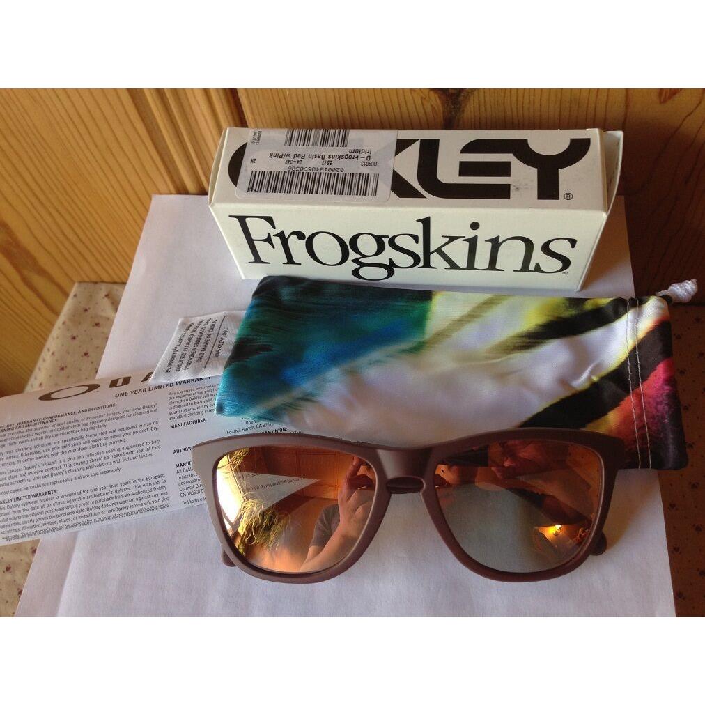 Oakley frogskins best sale pink iridium