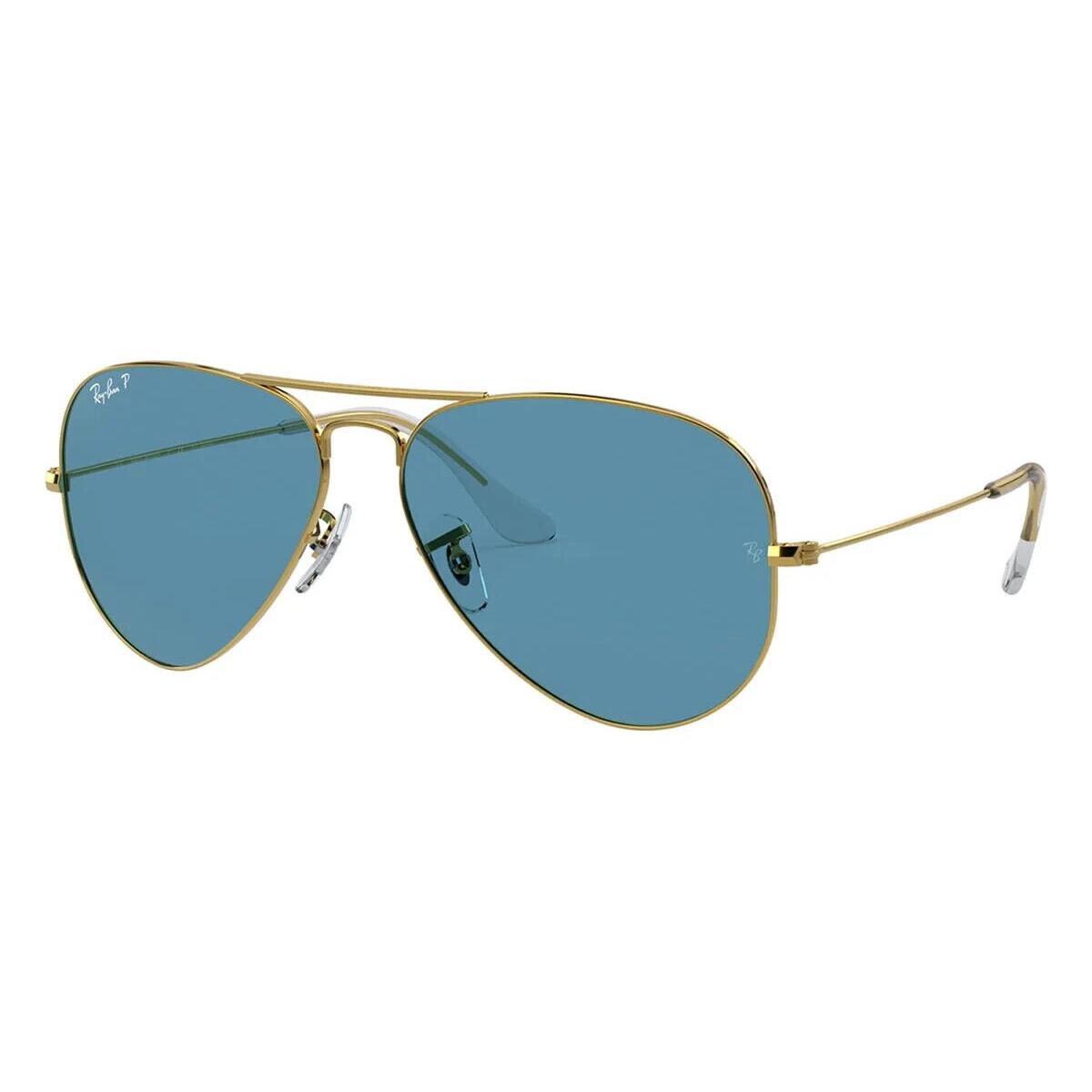 Ray-ban RB3025 9196/S2 Aviator Gold/blue Polarized Sunglasses