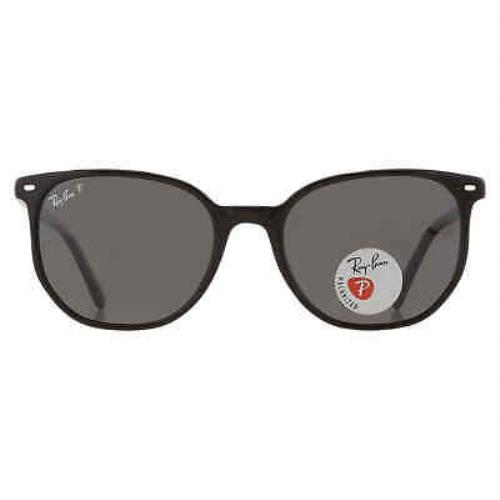 Ray Ban Elliot Polarized Black Square Unisex Sunglasses RB2197 901/48 54