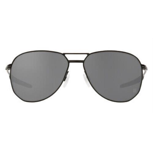 Oakley Contrail 0OO4147 Sunglasses Men Black Aviator 57mm - Frame: Black, Lens: Prizm Black, Model: Satin Black