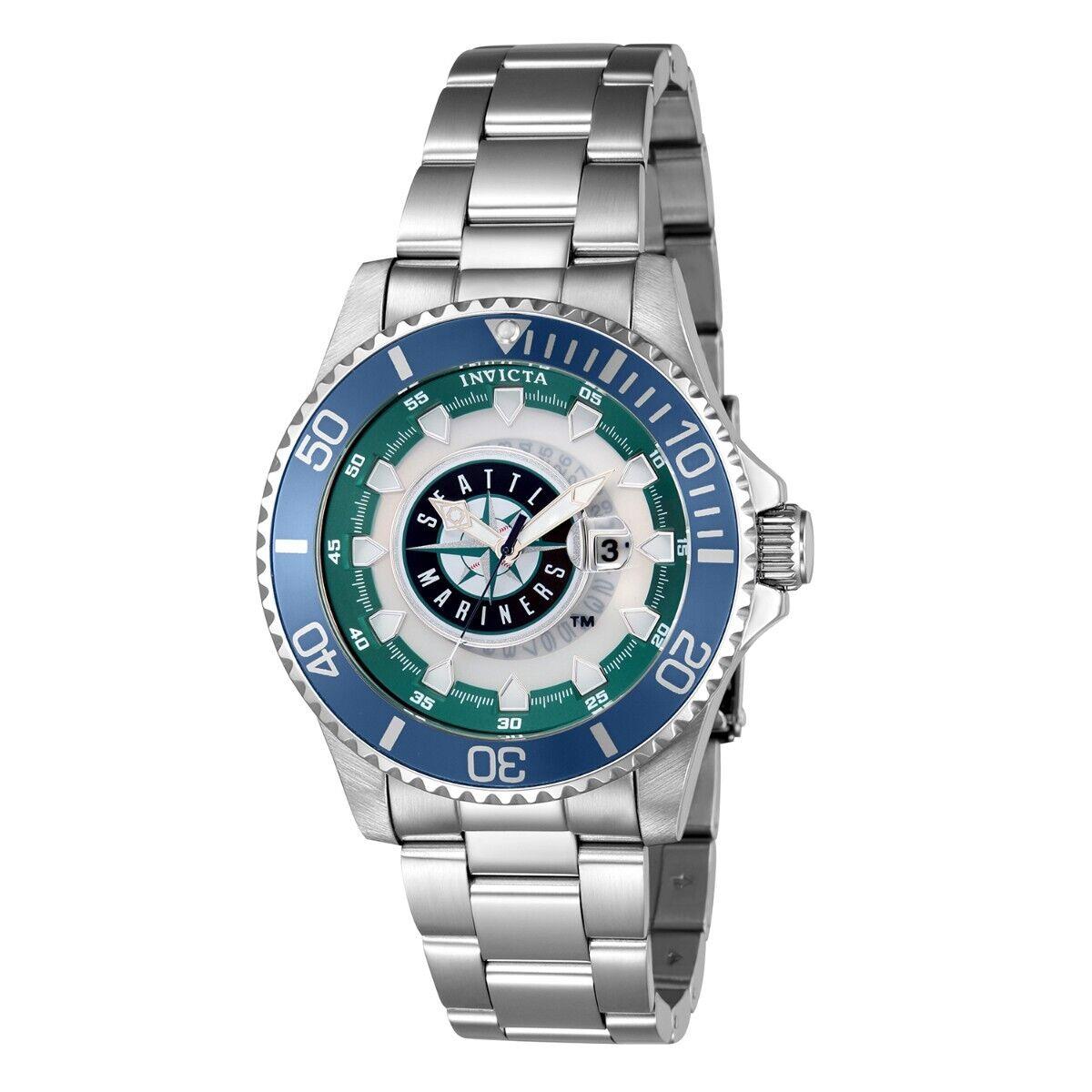 Invicta Mlb Seattle Mariners Men`s Watch - 47mm Steel ZG-43478