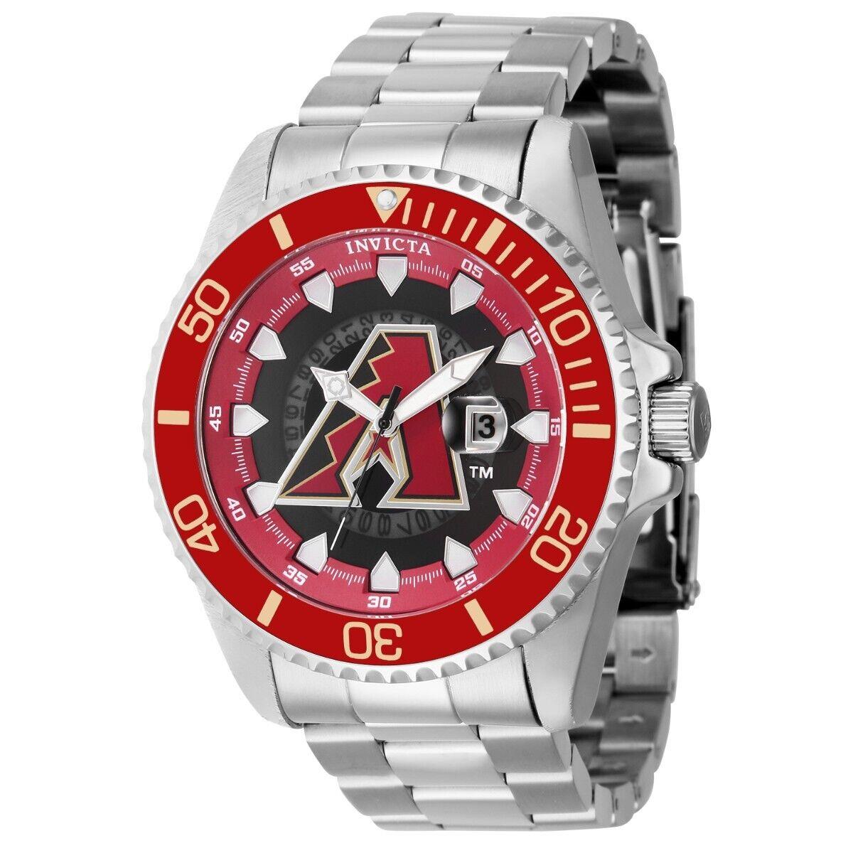 Invicta Mlb Arizona Diamondbacks Men`s Watch - 47mm Steel ZG-43454