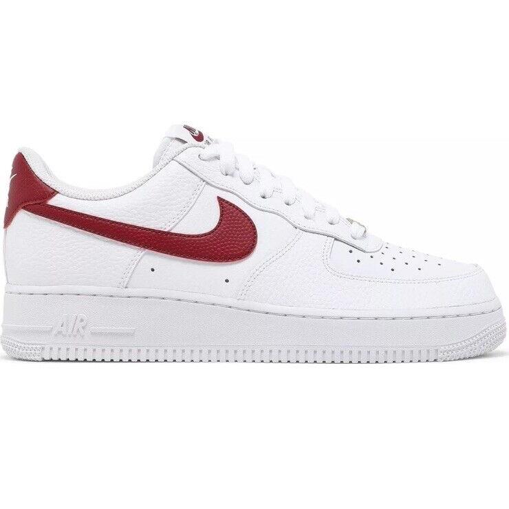 Nike Air Force 1 Low White Team Red CZ0326-100 Mens Sneakers Size 13 - White