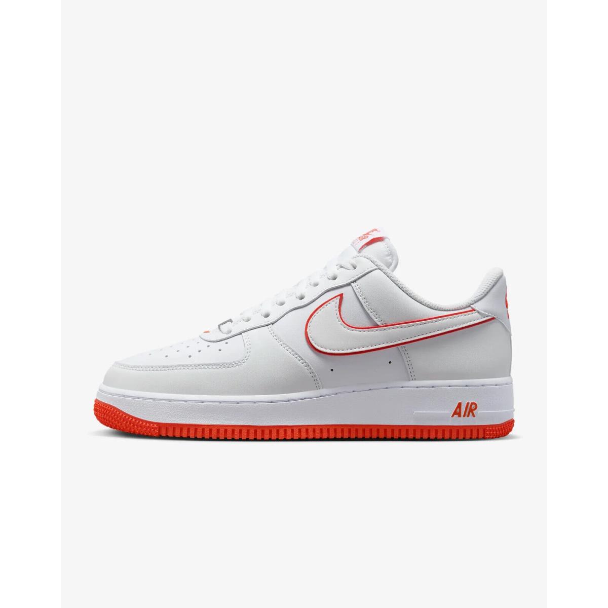 Nike Air Force 1 `07 Shoes White Team Red CZ0326-100 Womens 9.5 Swift Chiefs - White, Team Red