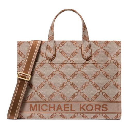 Michael Kors Women Gigi-lg Grab Tote Bag 099-Vanilla/Lugg OS