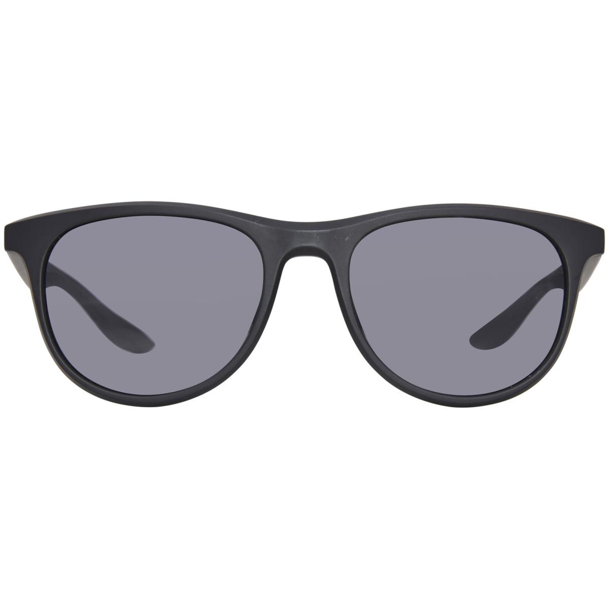 Nike Wave DQ0792 010 Sunglasses Matte Black/dark Gray Round Shape 53mm - Frame: Black, Lens: Gray